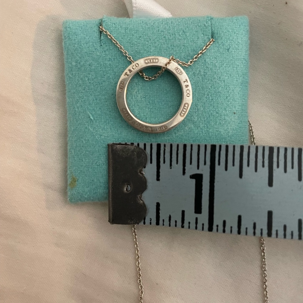 Tiffany necklace - Circle Pendant - Sterling Silver - Picture 6 of 6